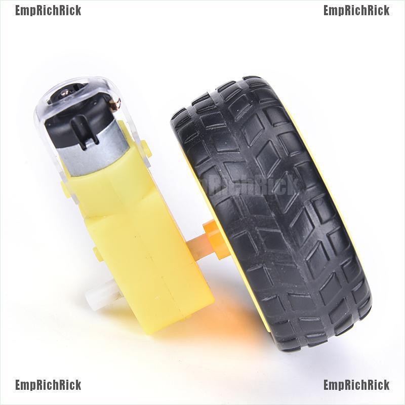 Bánh Xe Nhựa Thông Minh Emprichrick Với Động Cơ Dc 3-6v Cho Robot Arduino