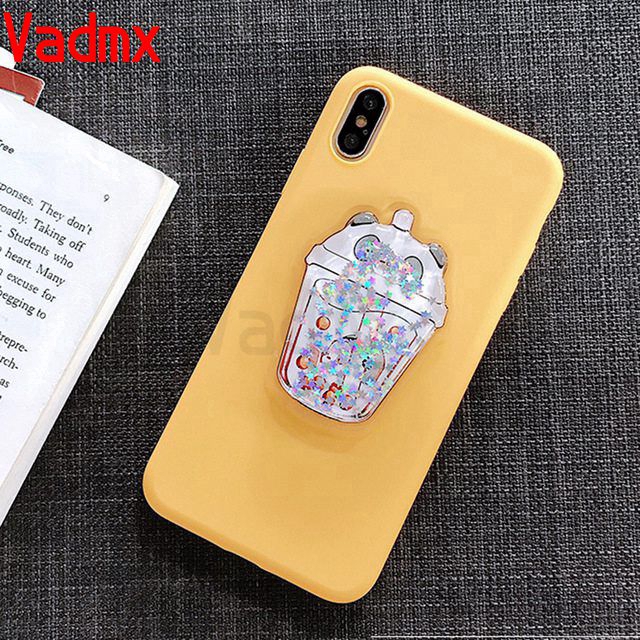 OPPO R17 Pro R15 F3 F1 Plus Realme C15 C12 C1 F11 A7 A5S A83 A1 A79 soft case Cute 3D bear Glitter sandbag phone cover