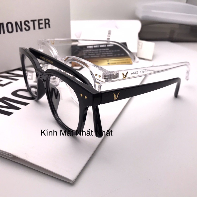 Gọng kính south side bản lề hợp kim chữ khắc chìm chấm vàng | BigBuy360 - bigbuy360.vn