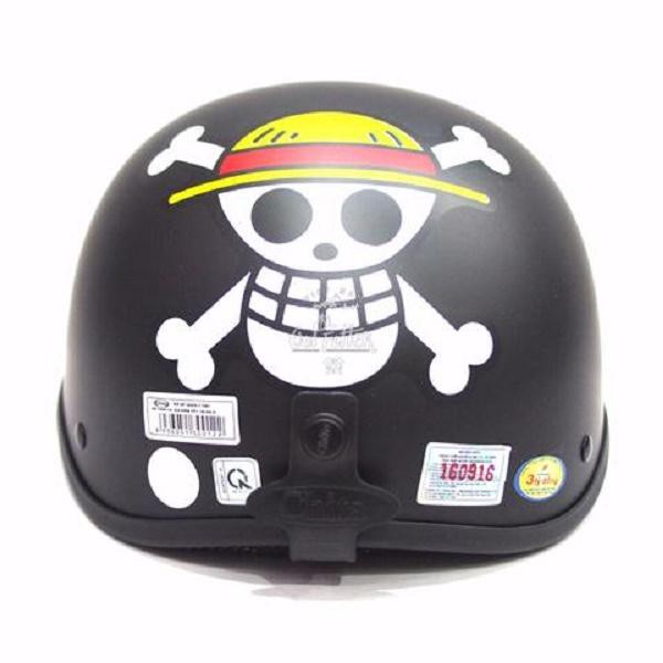 Bộ mũ ( nón ) bảo hiểm nửa đầu 1/2 Mũ rơm/ onepiece/ đảo hải tặc + Kính uv 400 / uv400