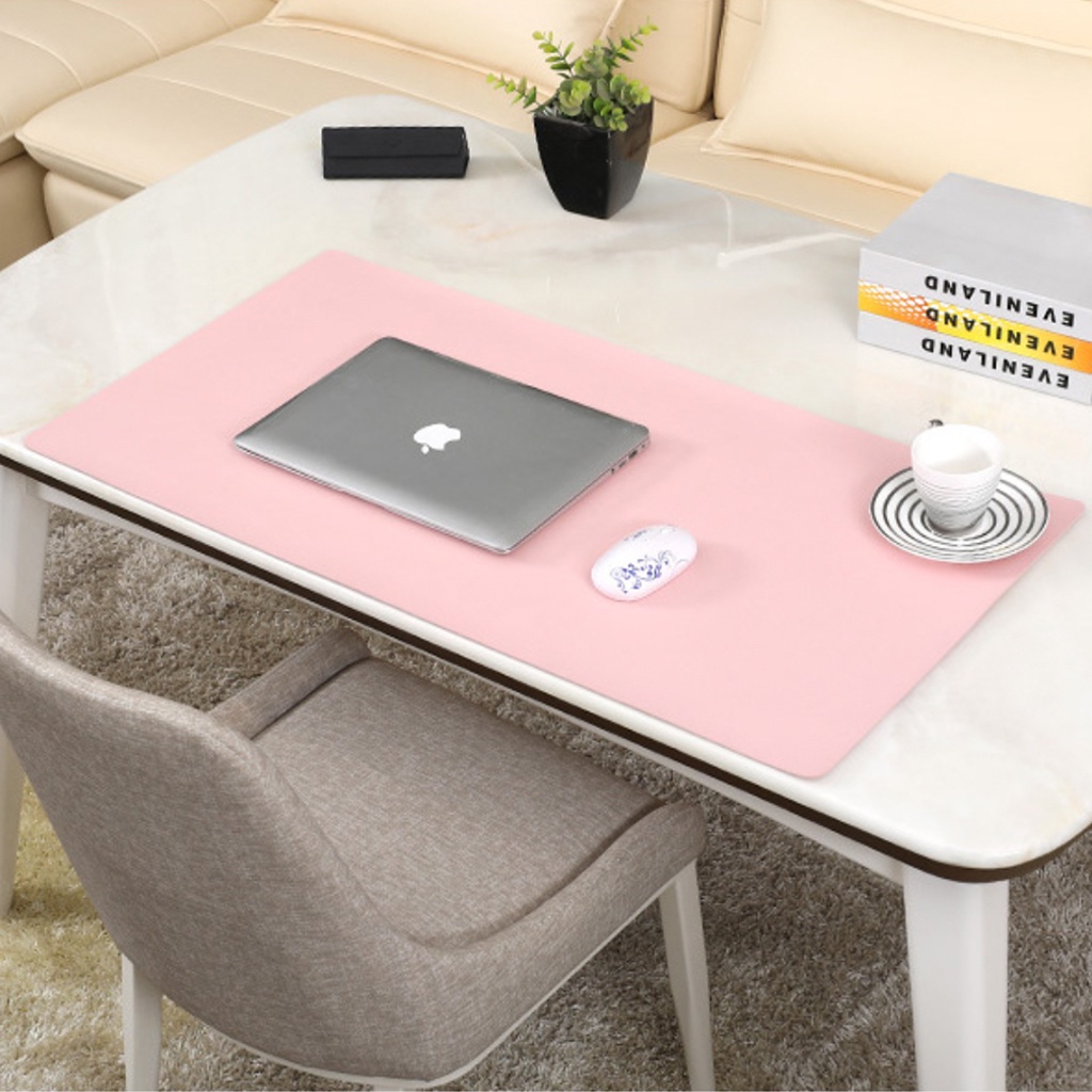 Thảm da hai mặt trải bàn làm việc size lớn, tấm lót chuột để bàn làm việc bằng da PU dễ thương cao cấp chống nước | BigBuy360 - bigbuy360.vn