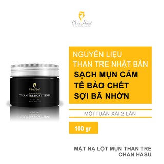 Mặt Nạ Than Hoạt Tính Collagen - Chan hasu | Hũ 100g