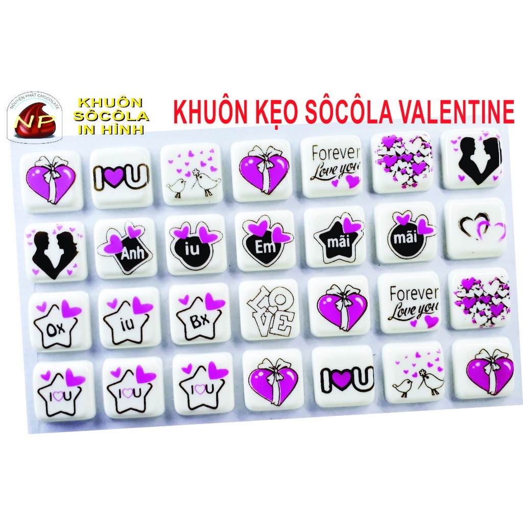 KHUÔN KẸO CHOCOLATE VALENTINE NGÀY LỄ TÌNH NHÂN 14/2