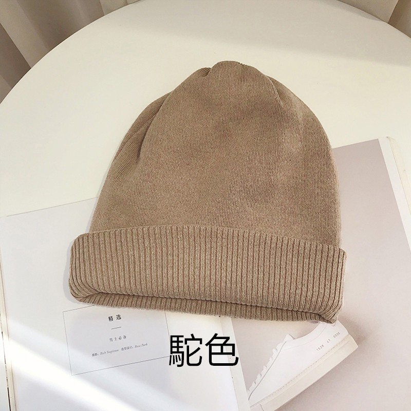 Mũ Len Dệt Kim Màu Trơn Thời Trang Thu Đông Hàn Quốc Dành Cho Nữ