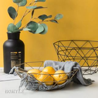 Fruit Basket Durable Metal Fresh Fruit Baskets Apple Oranges Storage Bowl L