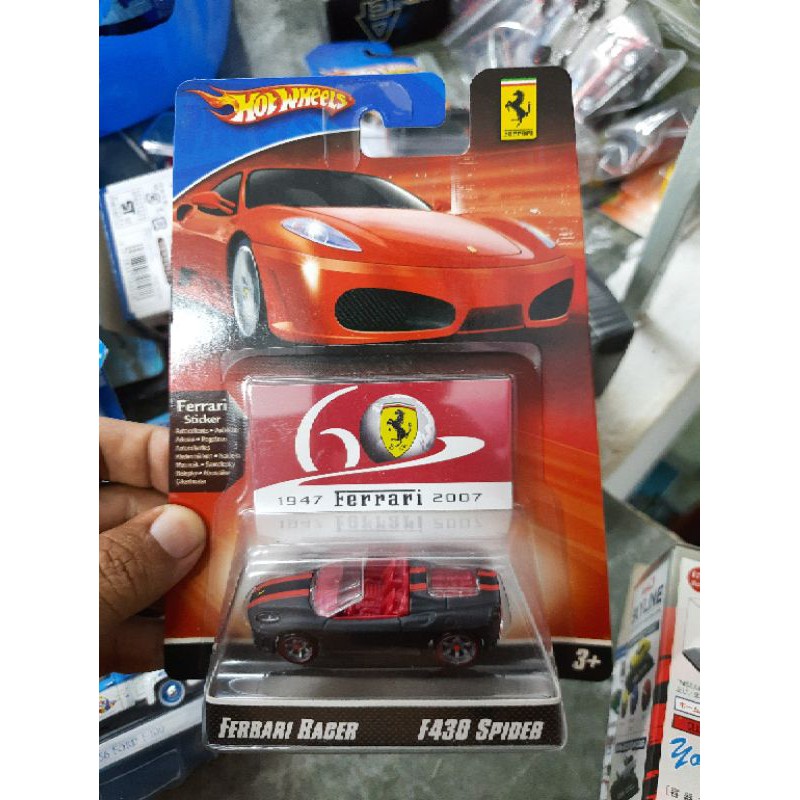 xe Hot Wheels Ferrari F430 Spider màu đen nhám,  hàng hiếm