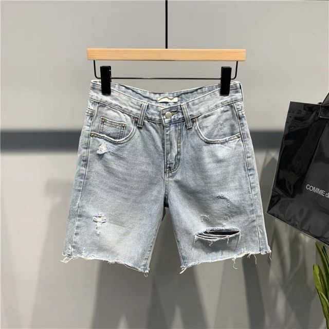 Short jean rách 1 bên tưa tưa cào