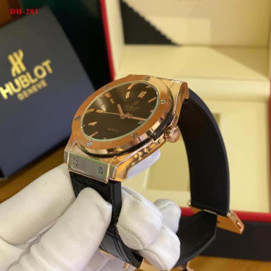Đồng hồ nam Hublot - Đồng hồ máy pin thể thao, bảo hành 12 tháng DH201 - Tặng hộp da + vòng tì hưu | BigBuy360 - bigbuy360.vn