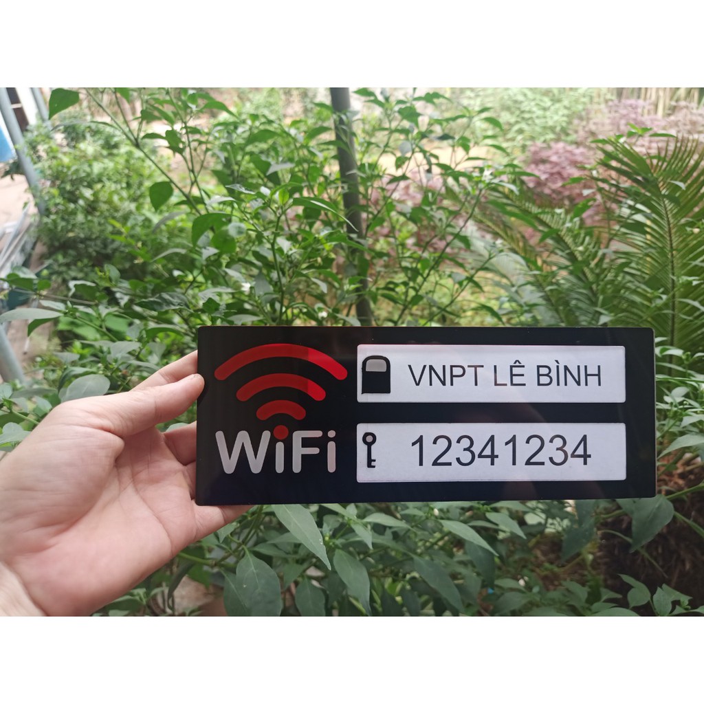 Biển tên wifi in pass theo yêu cầu