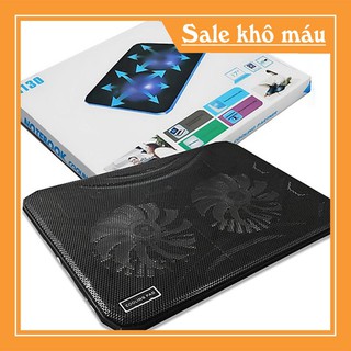 [FreeShip] Đế Tản Nhiệt Laptop N130 - 2 quạt cực mát - 15,6 inch trở xuống - BH 3 tháng [Ảnh Thật]
