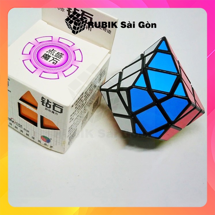 Rubik biến thể Diamond 3x3 Cube rubic viên kim cương siêu khó xịn đẹp xoay mượt không gắt