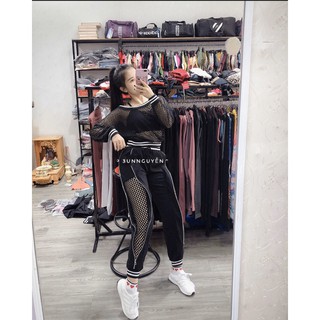 Quần Tập Jogger Lưới Nữ Cao Cấp