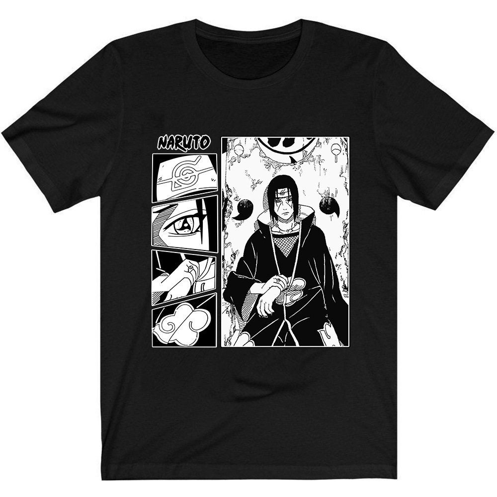 Áo Thun Ngắn Tay In Hình Nhân Vật Uchiha Itachi Naruto Anime độc đẹp giá rẻ