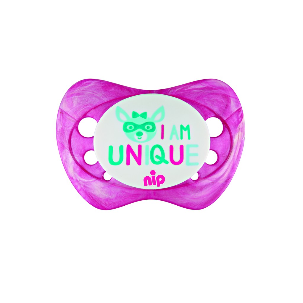 Ty ngậm vân đá hoa Unique, bằng silicon bộ 2 chiếc