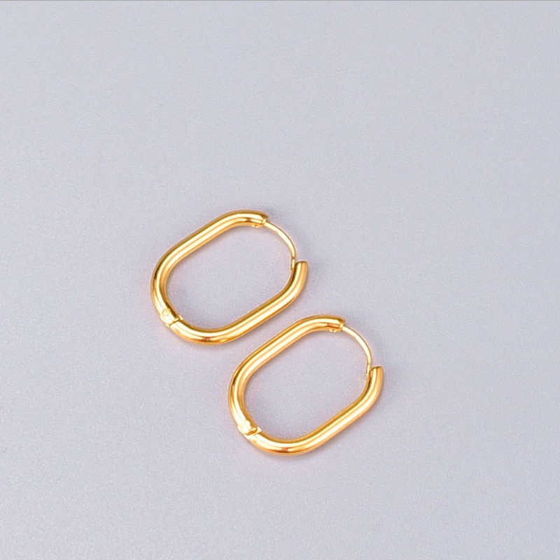 Bông Tai Nam Nữ Unisex Titan Ko Han Rỉ TT 3847 - 1 cặp