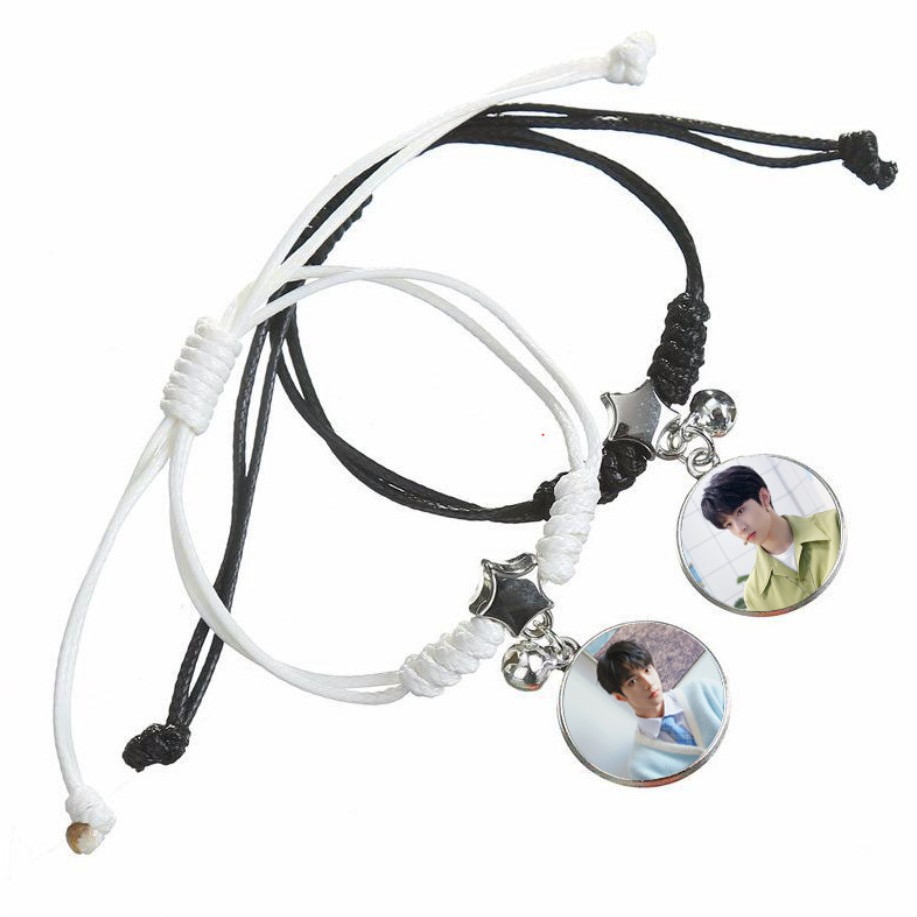 Vòng tay đôi IN HÌNH LƯU DIỆU VĂN TNT THỜI ĐẠI THIẾU NIÊN ĐOÀN idol thần tượng cpop