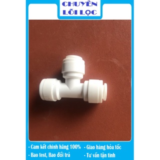 Cút chữ t chia nước 3 đầu nối nhanh dây 6mm