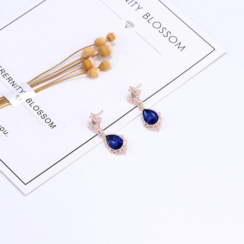 XiaoboACC 925 Silver Needle Korean Fashion Geometric Earrings Necklace