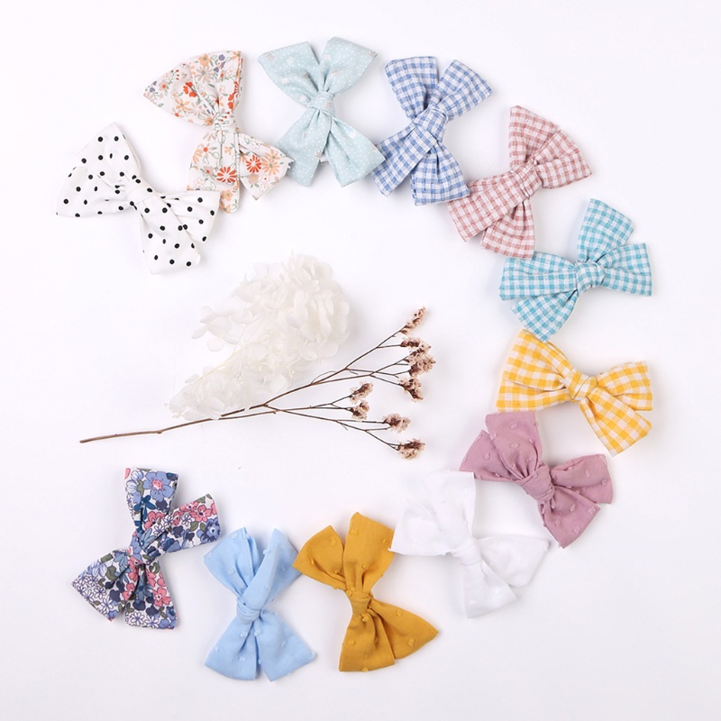Set 4 Kẹp Tóc Hình Nơ Dễ Thương Cho Bé Gái