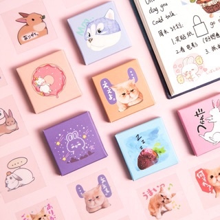 Sticker cún yêu hộp 30 cái(loại trong)