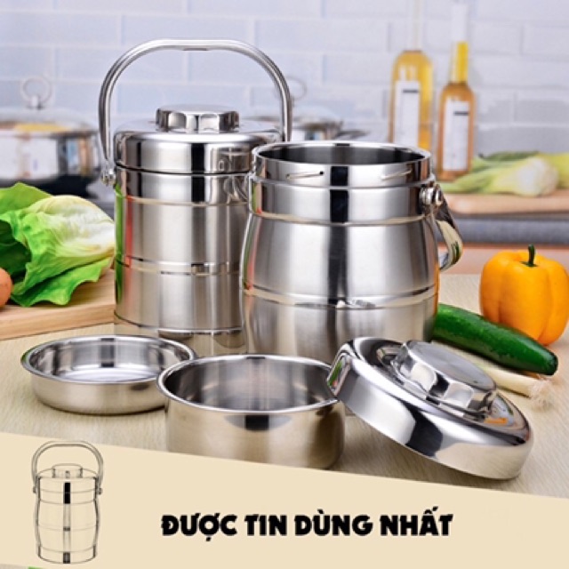 Cặp lồng 3 tầng inox cao cấp