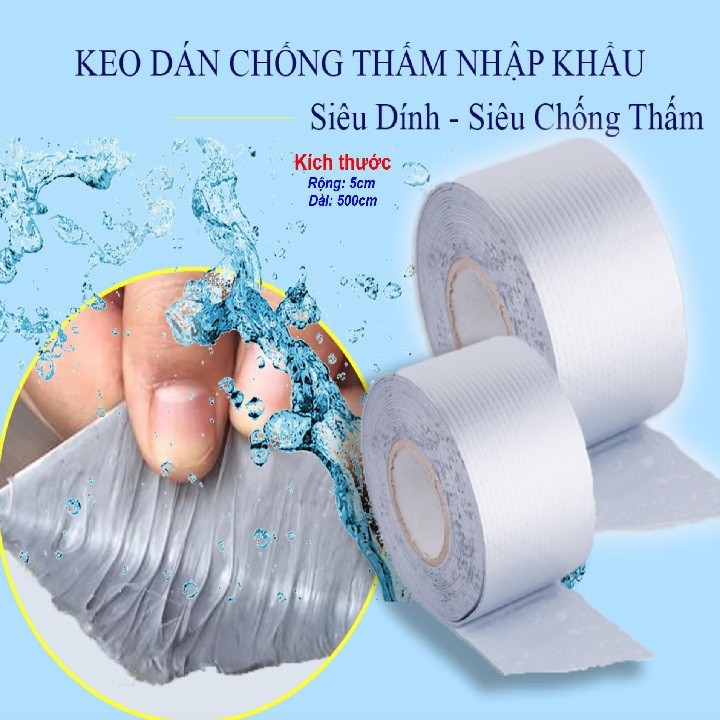 BĂNG KEO CHỐNG THẤM DỘT SIÊU DÍNH DÀI 5M