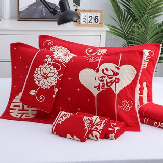 Cặp Gối Cưới Bằng Vải Cotton Cỡ Lớn Dùng Cho Tiệc Cưới