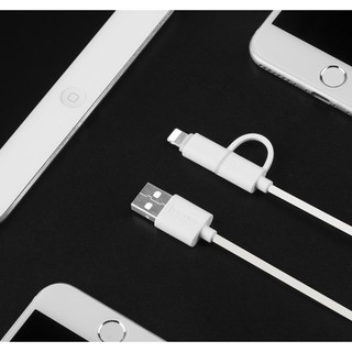 Cáp sạc 2-in-1 Lightning & Micro USB Romoss CB20 dài 1m