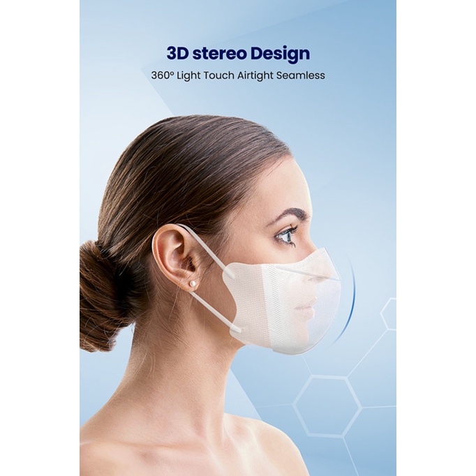 (Hàng Mới Về) Set 10 Khẩu Trang Elough Ffp2 3d Kn95 4 Lớp Có Thể Tái Sử Dụng Fpp2 | BigBuy360 - bigbuy360.vn