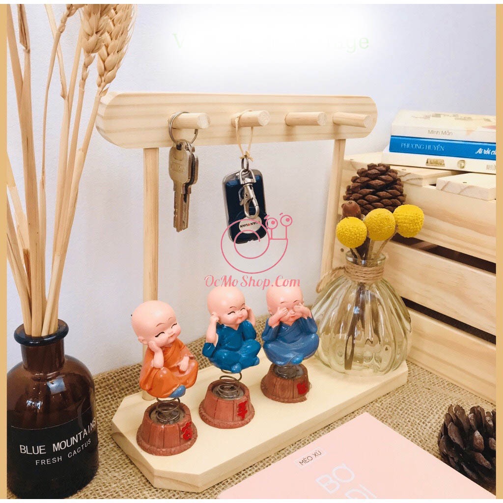 Kệ Móc treo CHÌA KHÓA, TRANG SỨC đa năng từ gỗ Ccao su tự nhiên_nhập khẩu