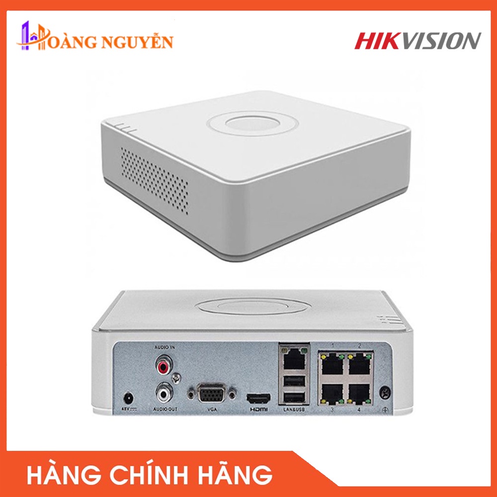 [NHÀ PHÂN PHỐI] Đầu ghi IP 4 kênh Hikvision DS-7104NI-Q1 chuẩn H.265+