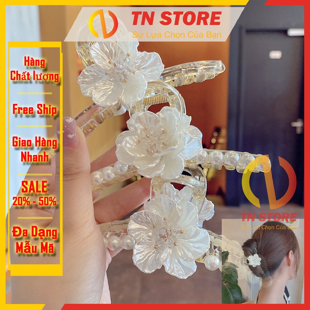 Kẹp tóc hàn quốc hoa ngọc sang trọng , KT08