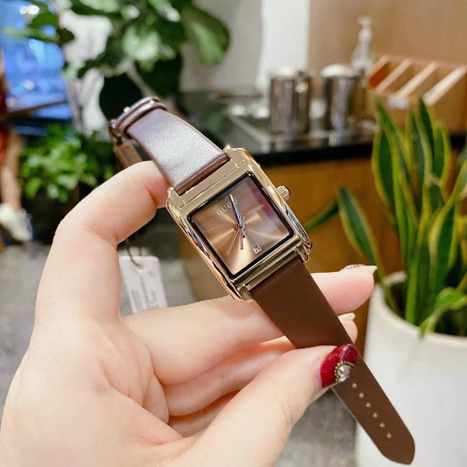 Đồng hồ nữ Guou vuông dây da mềm mịn, size mặt 26mm , phong cách hàn quốc , bảo hành 12 tháng ( Shop chuyên sỉ )