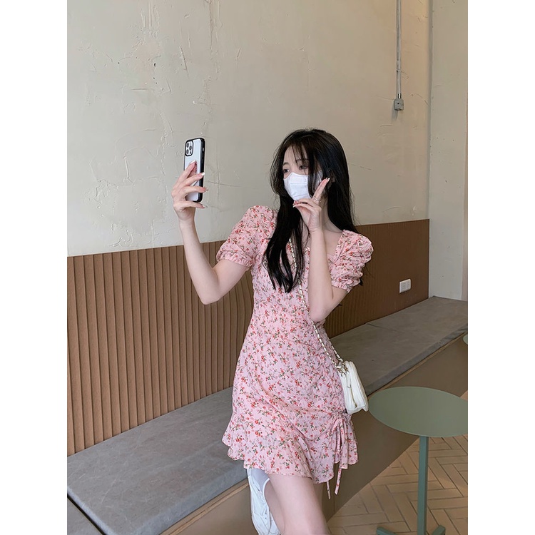 Đầm Hoa Thời Trang Mùa Hè Hàn Quốc Dành Cho Nữ