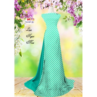 Vải áo dài chấm bi