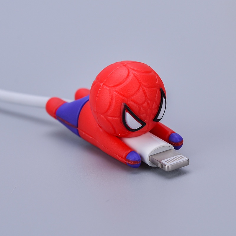 Phụ kiện bảo vệ đầu dây cáp sạc hình siêu anh hùng Marvel
