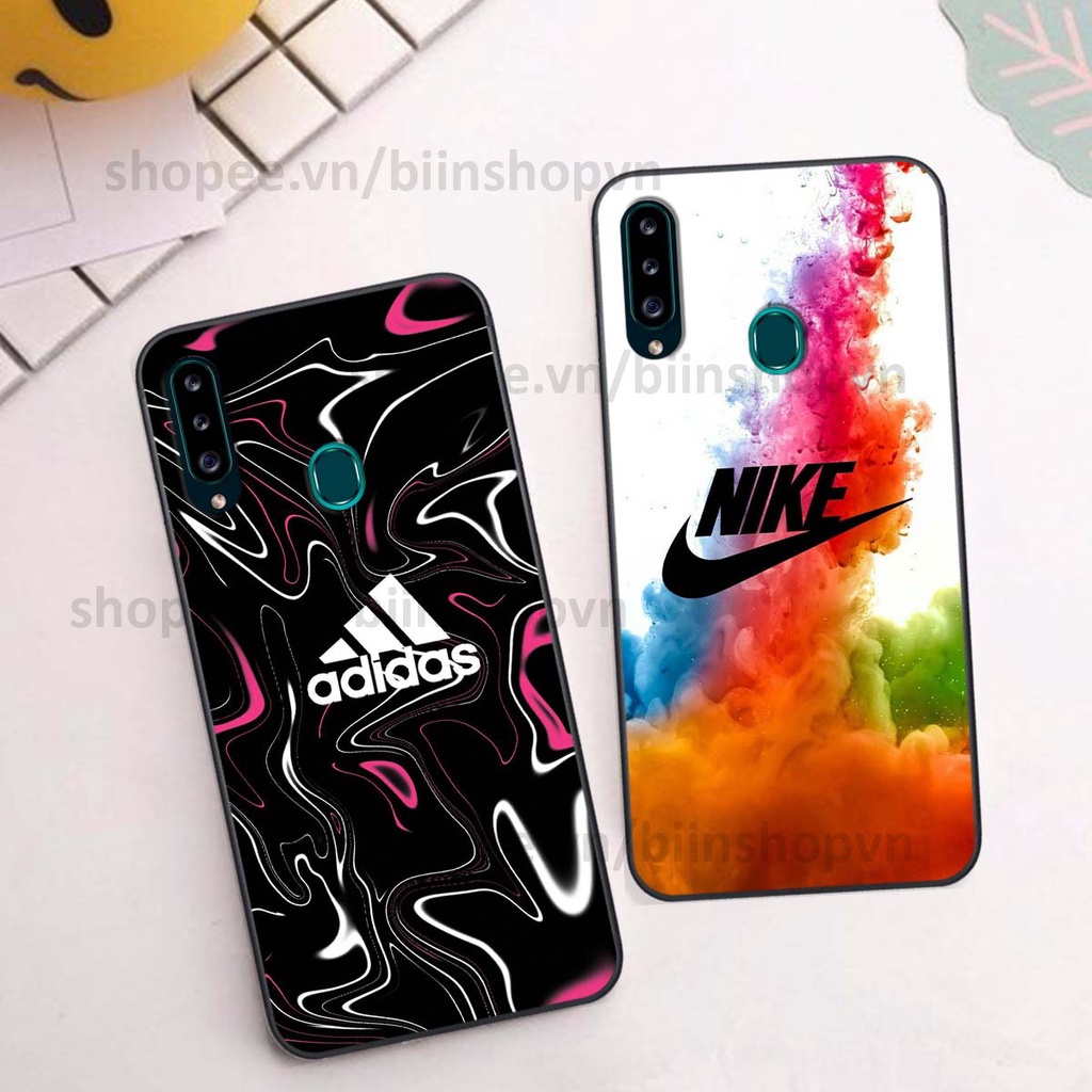 Ốp Samsung A20s in hình thương hiệu nhiều màu sắc thể thao cá tính thời trang