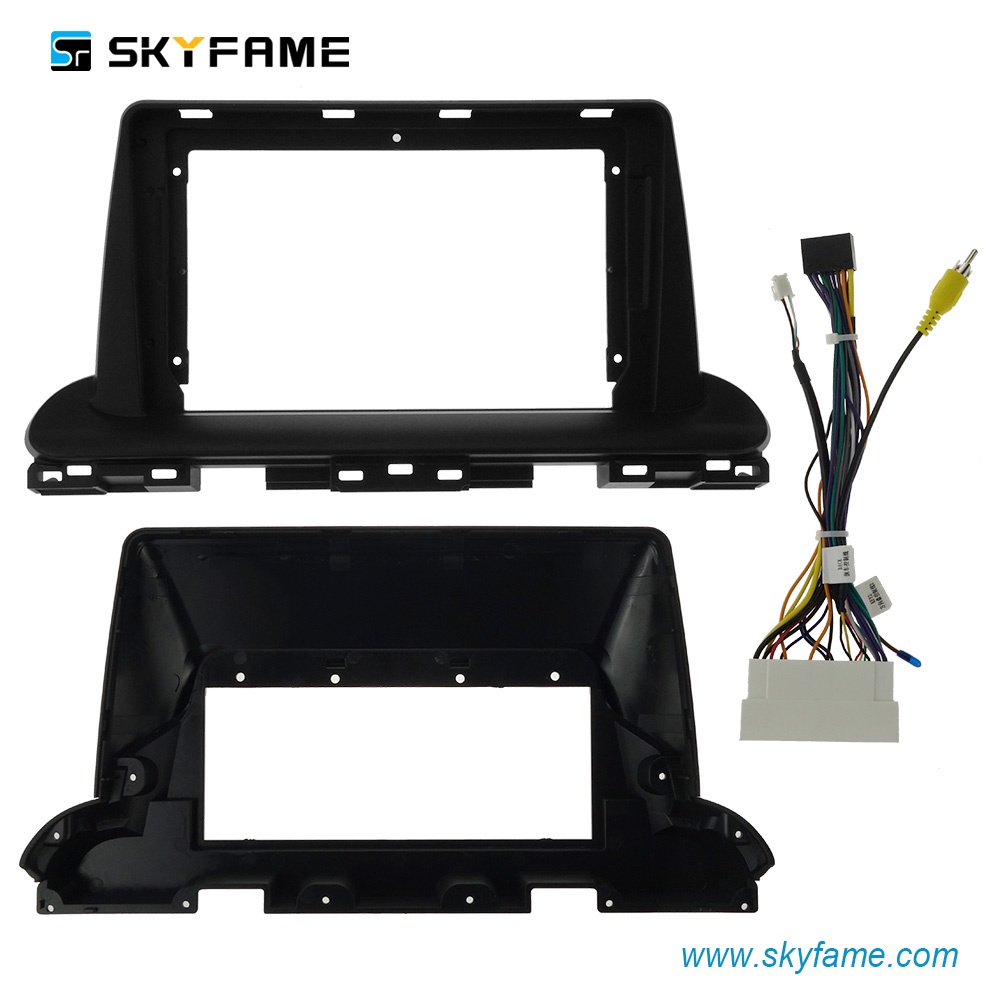 Mặt dưỡng màn hình DVD android 9” 10” KIA CERATO  2018 2019 2020 2021 Jack nguồn Zin