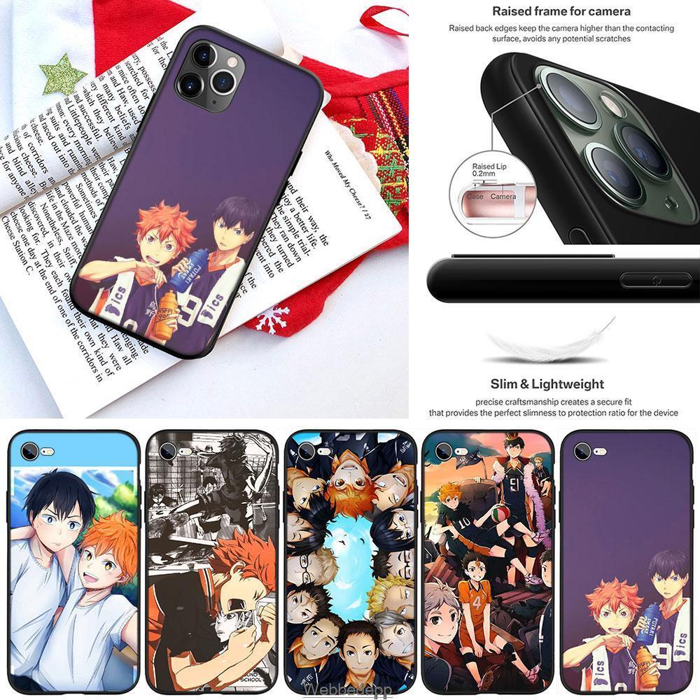 Ốp Điện Thoại Silicon Mềm Hình Anime Haikyuu Cho iPhone 5 5S 6 6S 7 8 11 Pro Max Plus SE XR Wzi3