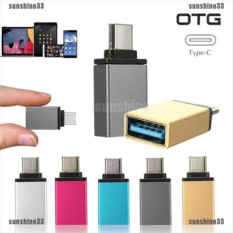 1Pc USB Type C Male to USB 3.0 Female OTG Data Sync Adapter For Phone Macbook