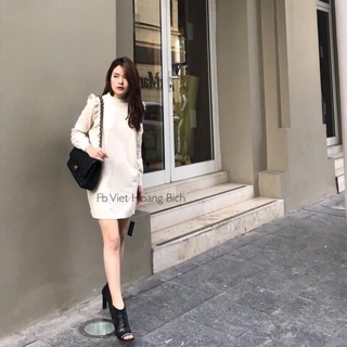 Váy len bèo tay bồng