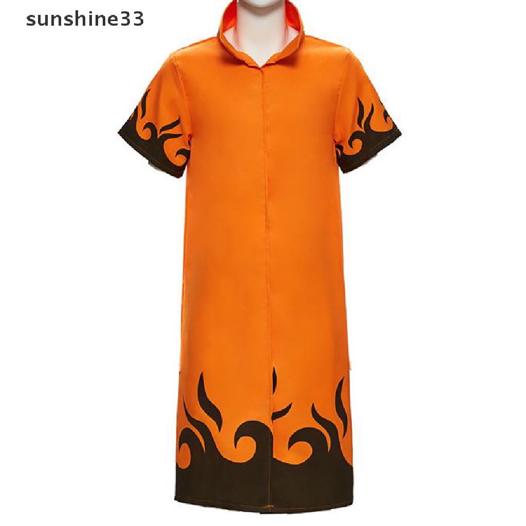 SU Naruto Shippuden Cosplay Cloak 4th and 6th Hokage Cloak Robe Party Dress Up Cape n