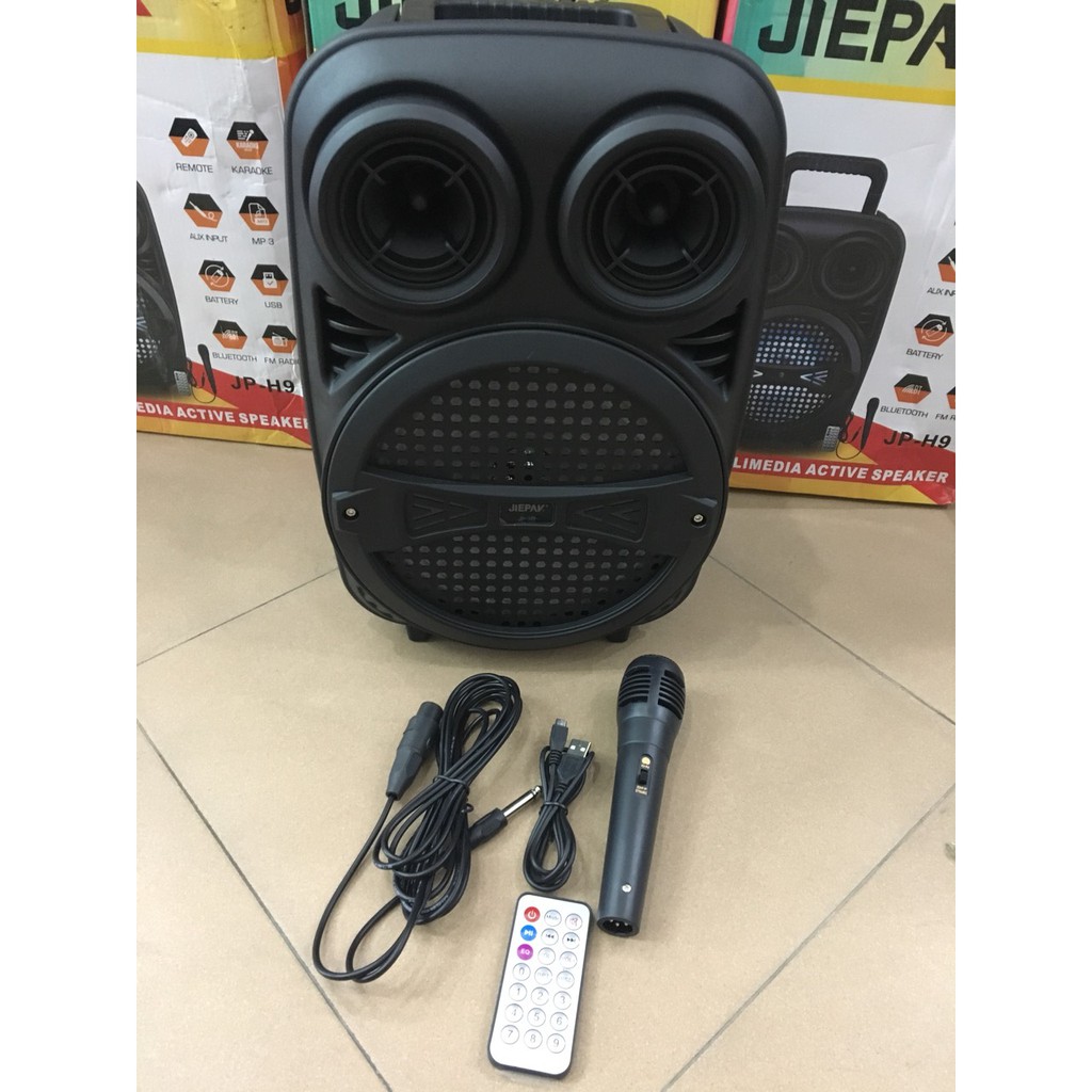 Loa Kéo Di Động JIEPAK JP-H9 (Bass 8", 1 Mic dây)