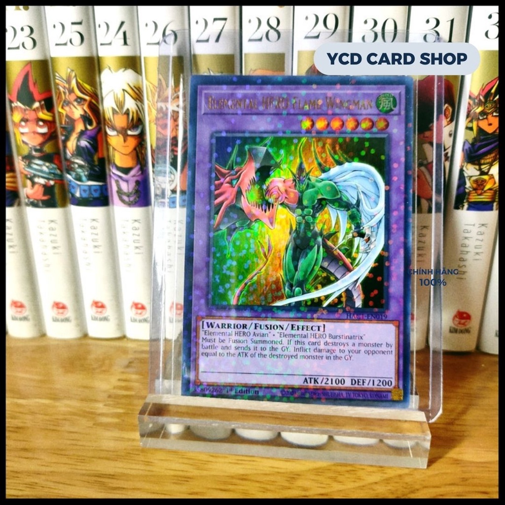 Thẻ bài Yugioh Chính Hãng Elemental HERO Flame Wingman – Duel Terminal Ultra Parallel Rare
