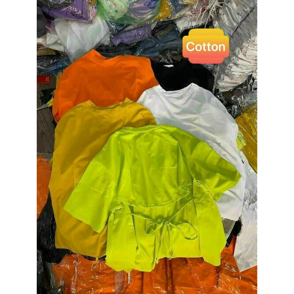 [HOT] Áo hở lưng form rộng buộc dây nơ NG10321