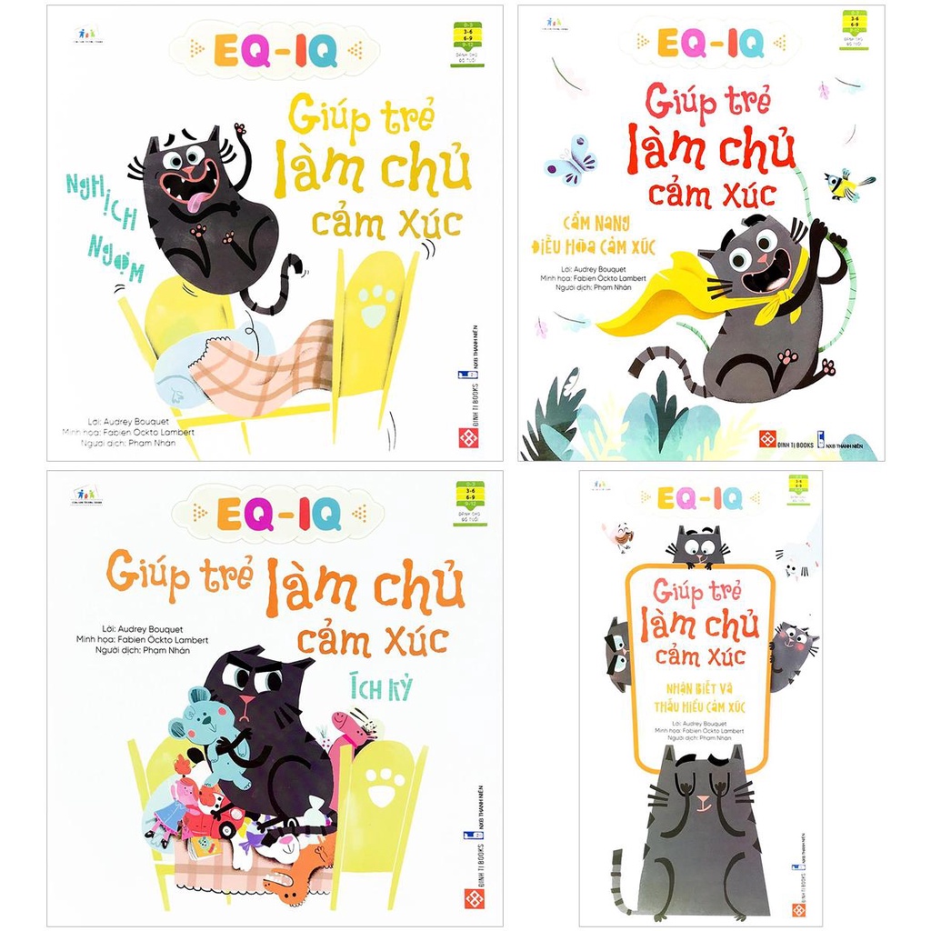 Sách - EQ - IQ: Giúp Trẻ Làm Chủ Cảm Xúc (Combo, lẻ tùy chọn) Dành cho trẻ từ 3-9 tuổi | BigBuy360 - bigbuy360.vn