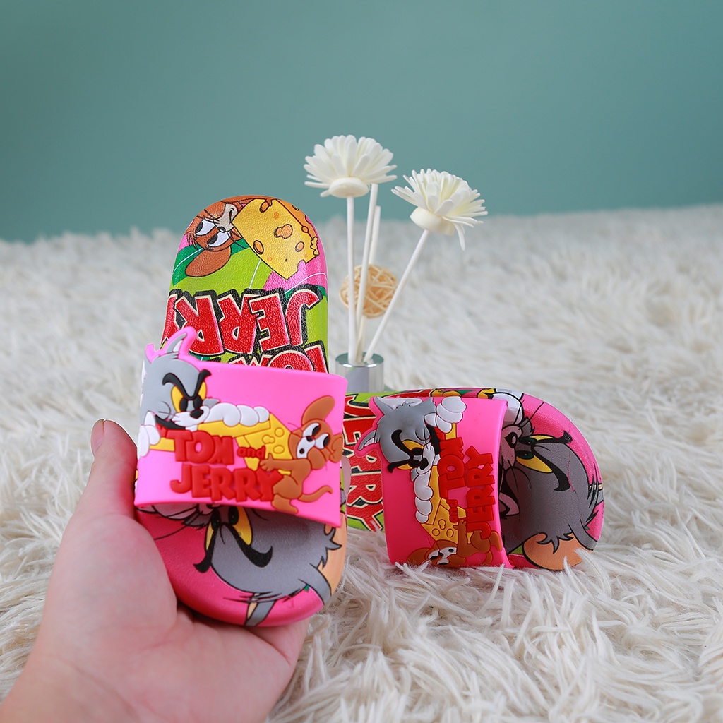 Dép Quai Ngang Bé Trai Hình Tom And Jery Đủ Size