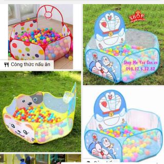 Lều bóng các mẫu tặng kèm bóng cho bé