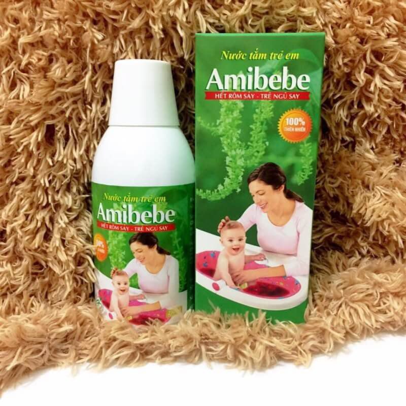 Sữa tắm thảo dược Amibebe cho bé trị rôm sảy mẩn ngứa 250ml