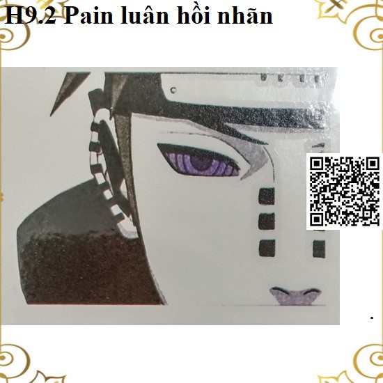 1552 Hình xăm Naruto hình Pain Sharingan Kakashi Itachi